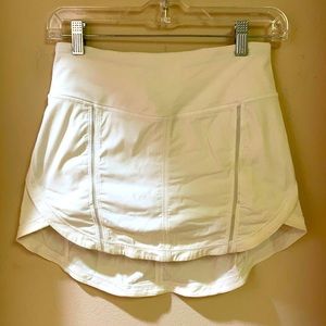 Lululemon white tennis skirt